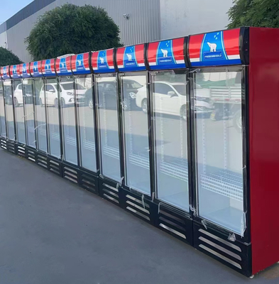 Logo personalizzato accettabile 2 porte negozio bevande refrigerante per bevande fredde