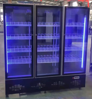 Porta di vetro raffreddata ad aria Verticale Verticale Bevande Birra Vino Frigorifero Armadio Chiller