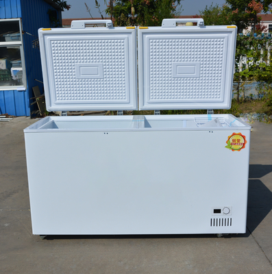 398L~1298L Congelatore orizzontale frigorifero bel gelato bianco a 2 porte