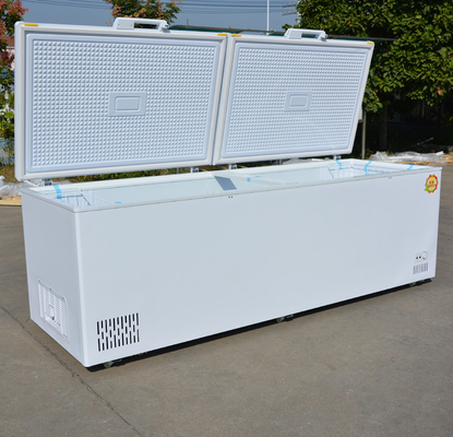 398L~1298L Congelatore orizzontale frigorifero bel gelato bianco a 2 porte