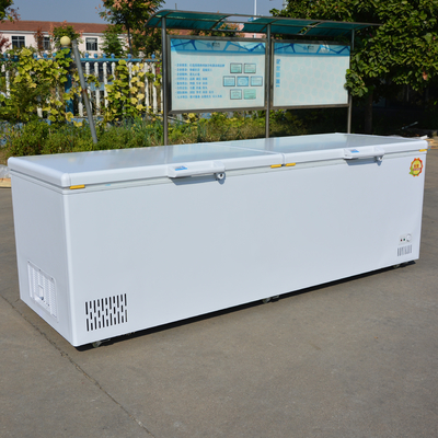398L~1298L Congelatore orizzontale frigorifero bel gelato bianco a 2 porte