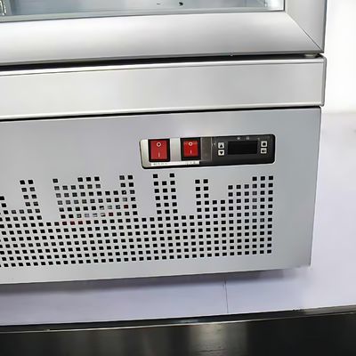 Frigorifero per bevande per supermercati OEM con raffreddamento multiclimatico e porta in vetro bianco