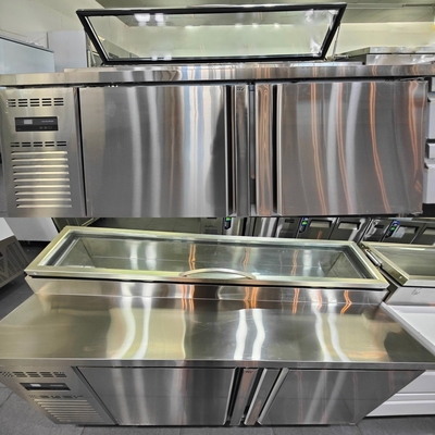 Tavola di refrigerazione e conservazione della freschezza per frigoriferi a sosta 304/201 in acciaio inossidabile