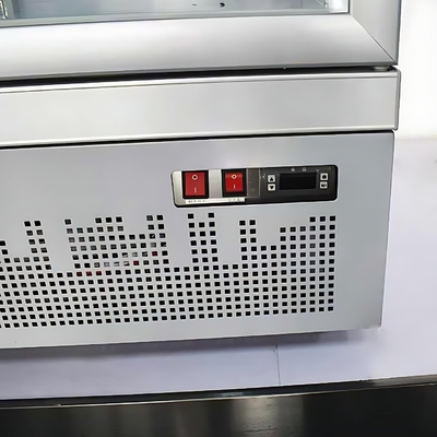 Frigorifero per bevande con porta di vetro raffreddata ad aria a doppia temperatura e acciaio da verniciatura