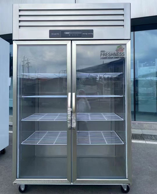 Frigorifero/congelatore verticale in acciaio inossidabile standard del cliente
