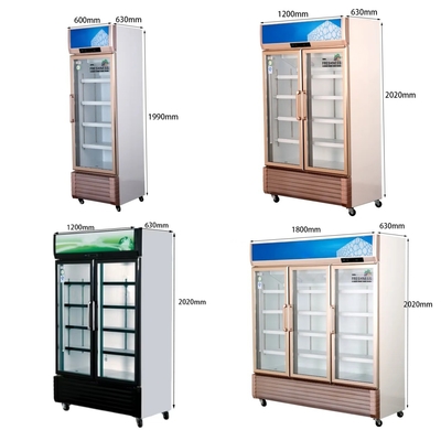 110V/60HZ Voltaggio Cassa espositiva per bevande refrigerate commerciali con refrigerante R290a