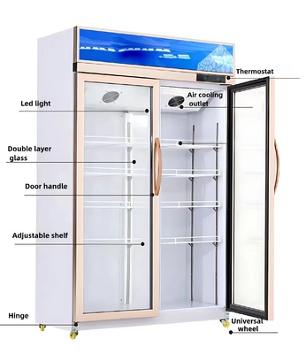 110V/60HZ Voltaggio Cassa espositiva per bevande refrigerate commerciali con refrigerante R290a