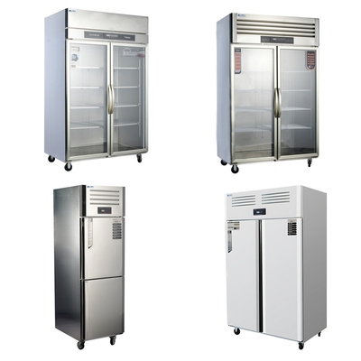 Frigorifero/congelatore verticale in acciaio inossidabile per cucine e ristoranti commerciali