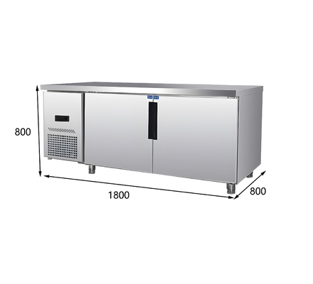 Tavolo di lavoro refrigerato non congelabile micro-congelabile per tensione/frequenza o personalizzato