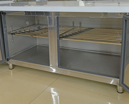 Tavolo di lavoro refrigerato non congelabile micro-congelabile per tensione/frequenza o personalizzato