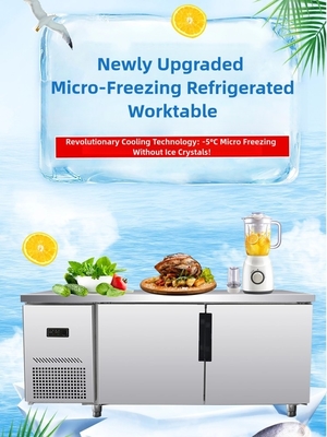 Tavolo di lavoro refrigerato non congelabile micro-congelabile per tensione/frequenza o personalizzato