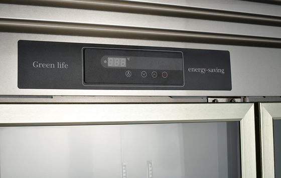 Cucina commerciale multi-clima 3 porte frigorifero in vetro per hotel ristorante