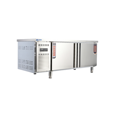 Chiller da cucina in acciaio inossidabile sotto frigorifero con refrigerazione e 2 porte