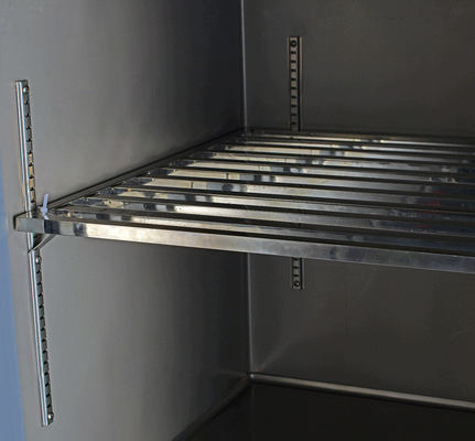 Cucina Commerciale 6 porte di vetro con soluzioni di frigorifero in acciaio inossidabile