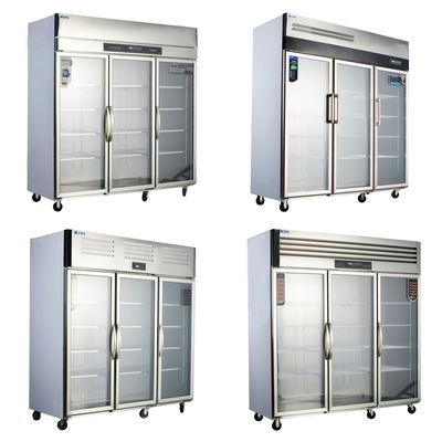 Equipaggiamento di refrigerazione in acciaio inossidabile singolo doppio tre quattro sei porte 2-8C/-6 -15C