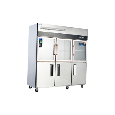 220V-240V sopra schiuma strato di acciaio inossidabile Reach-In frigorifero per cucina commerciale
