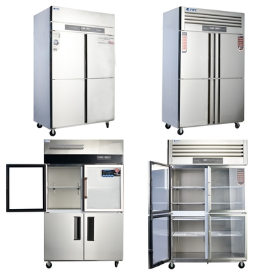 220V-240V sopra schiuma strato di acciaio inossidabile Reach-In frigorifero per cucina commerciale
